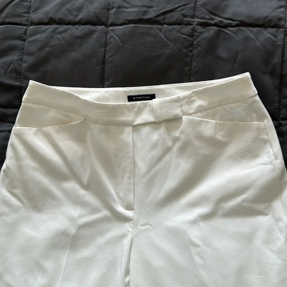 Jones New York Signature lined white pants-8 - Picture 2 of 6